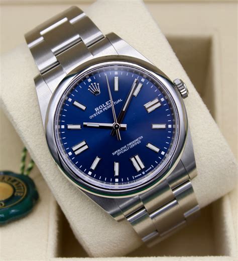 rolex oyster perpetual 41 blue 2020